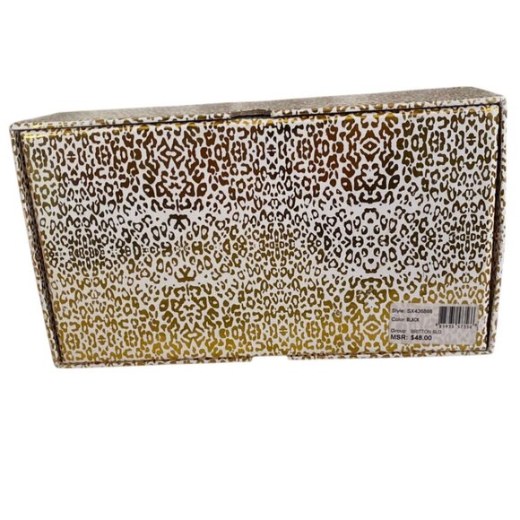 New Guess Black Logo Embossed Floral Wallet With ID Window Credit Card Slots - Picture 8 of 10